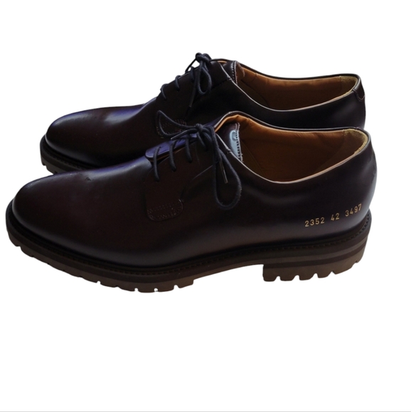 Common Projects Officer's Leather Derby Men's Size 42 EU 9 US - Picture 8 of 13